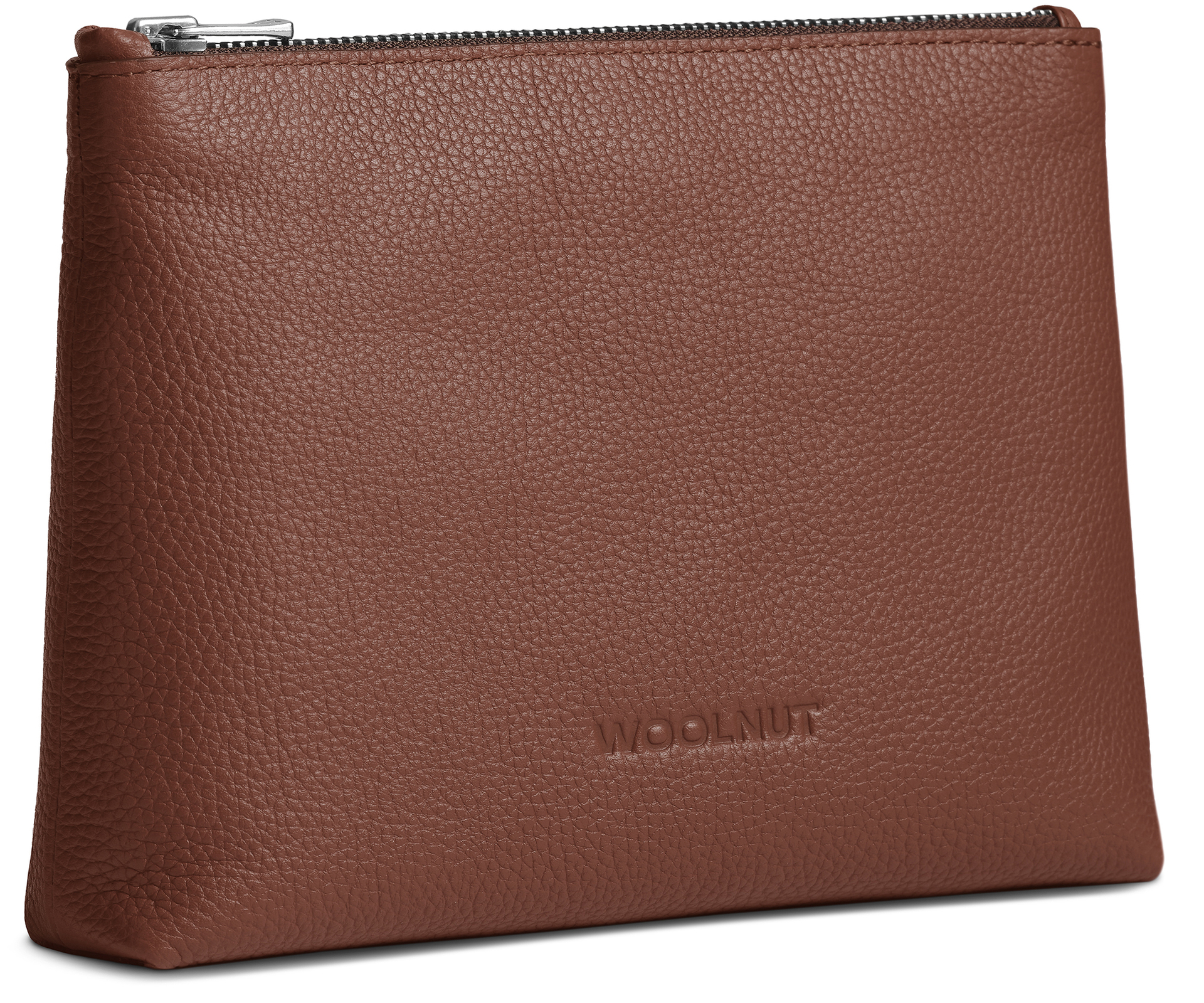 Woolnut Leather Pouch organizer sleeve cognac