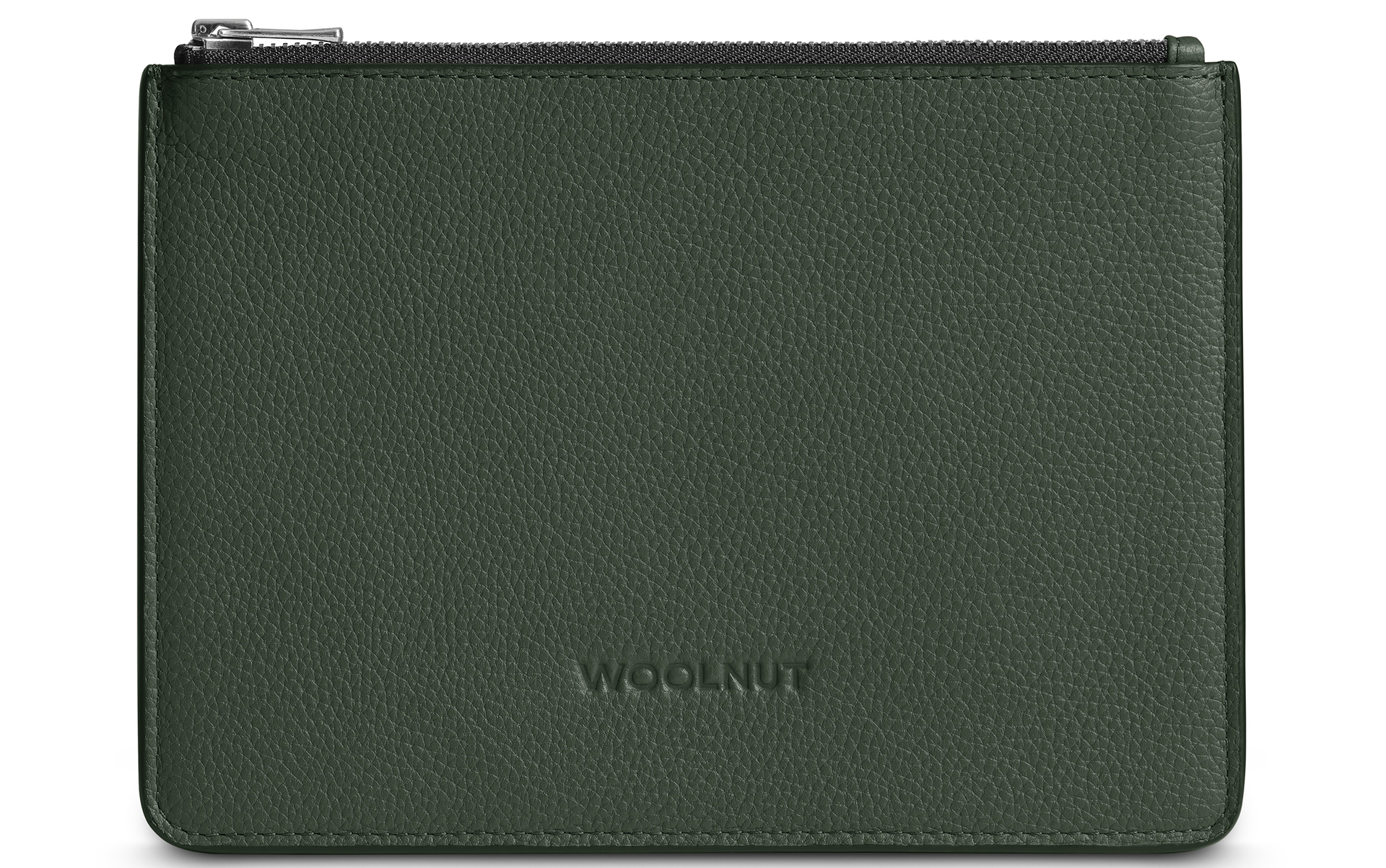 Woolnut Leather organizer sleeve groen