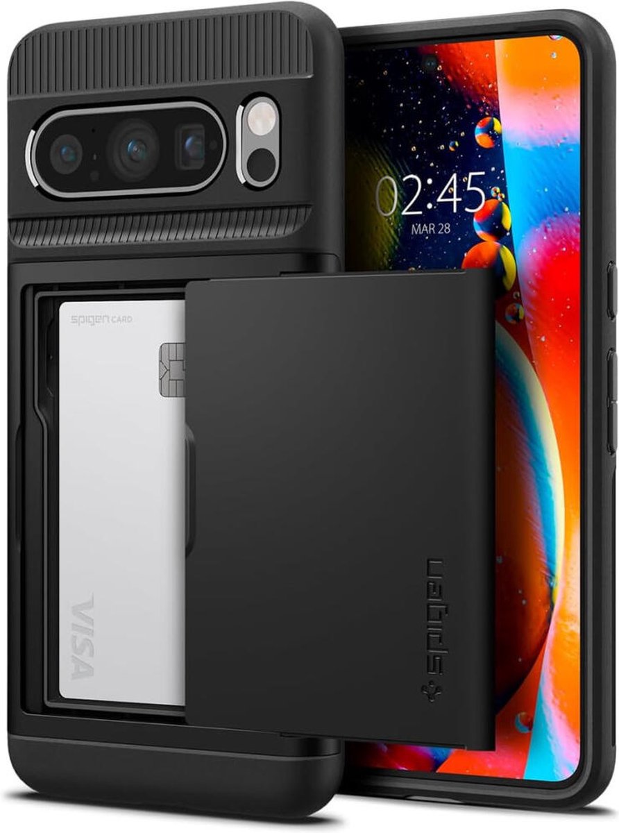 Spigen Slim Armor CS Pixel 8 Pro hoesje zwart