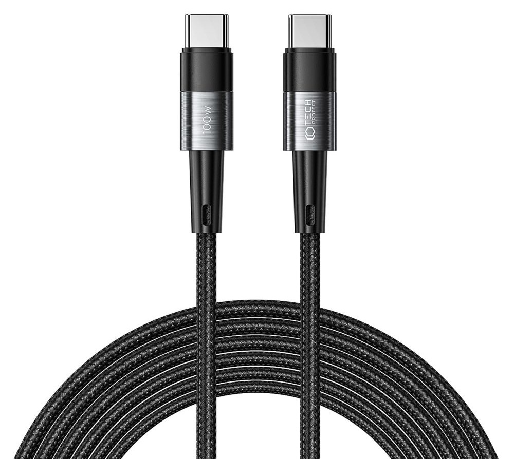 TechProtection UltraBoost USB-C naar USB-C kabel 100 watt 3 meter