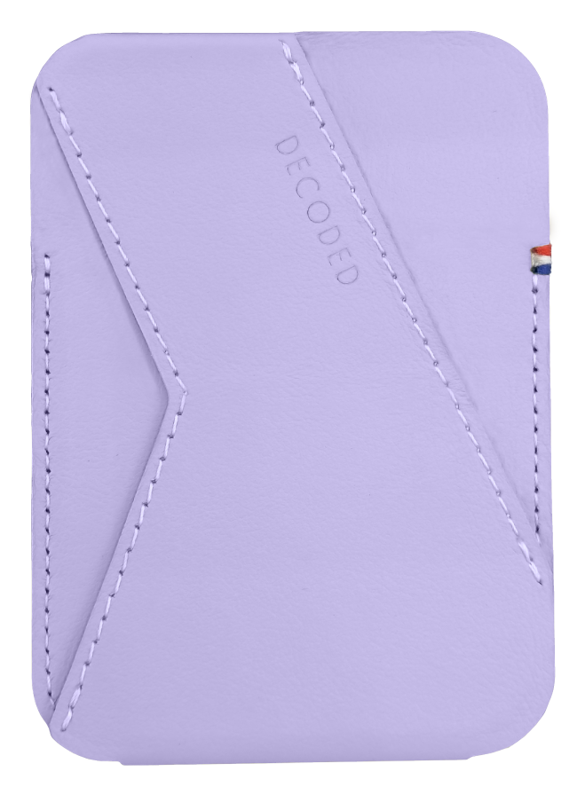 Decoded MagSafe wallet kaarthouder en stand Lavender