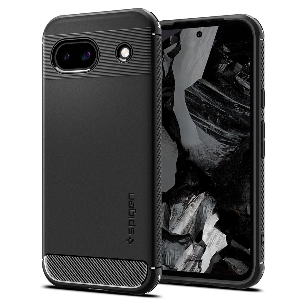 Spigen Rugged Armor Pixel 8A hoesje zwart