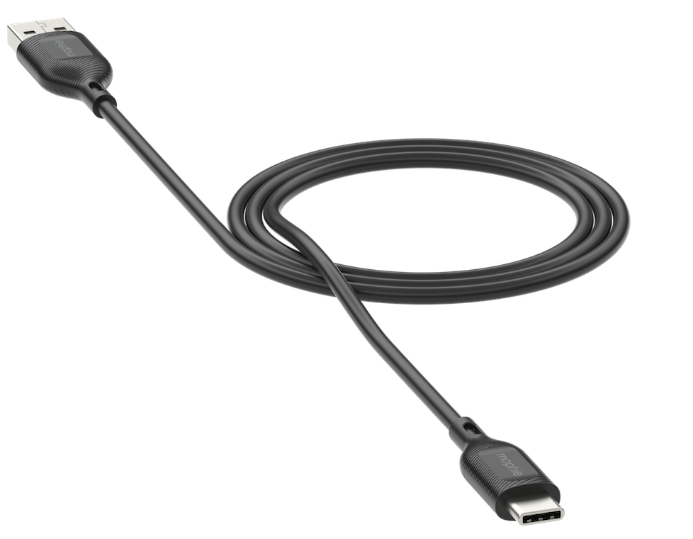 mophie Essentials USB-C naar USB-A kabel 3 meter zwart