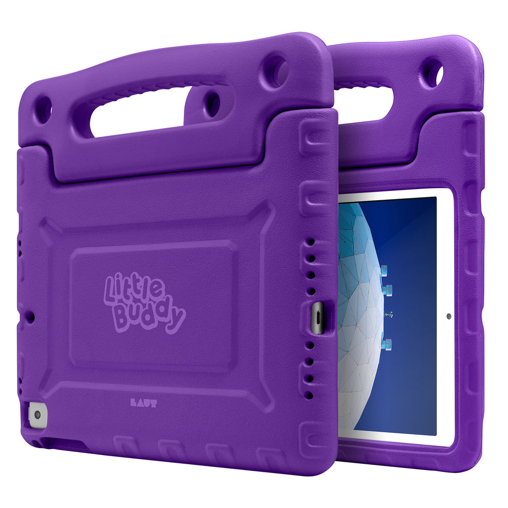 LAUT Little Buddy iPad 2018 / iPad Air 2 hoesje paars