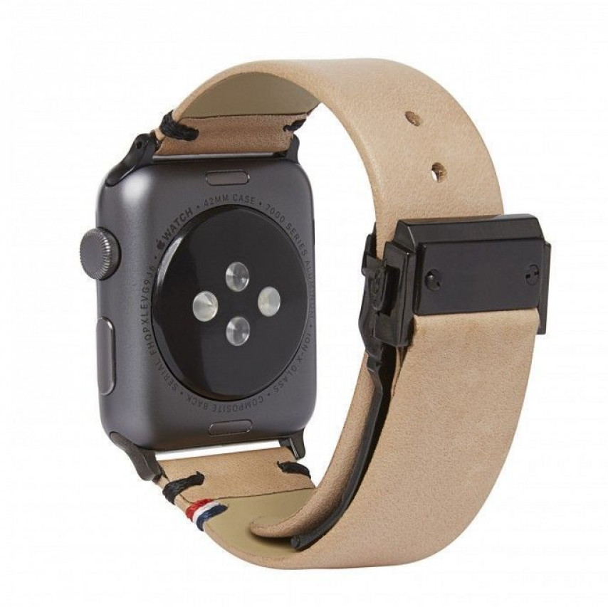 Decoded Leather Apple Watch 49 / 45 / 44 mm bandje Sahara