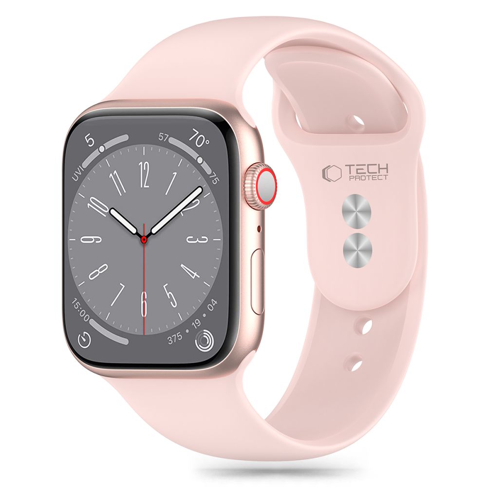 TechProtection sport siliconen Apple Watch 41 / 40 / 38 mm bandje roze