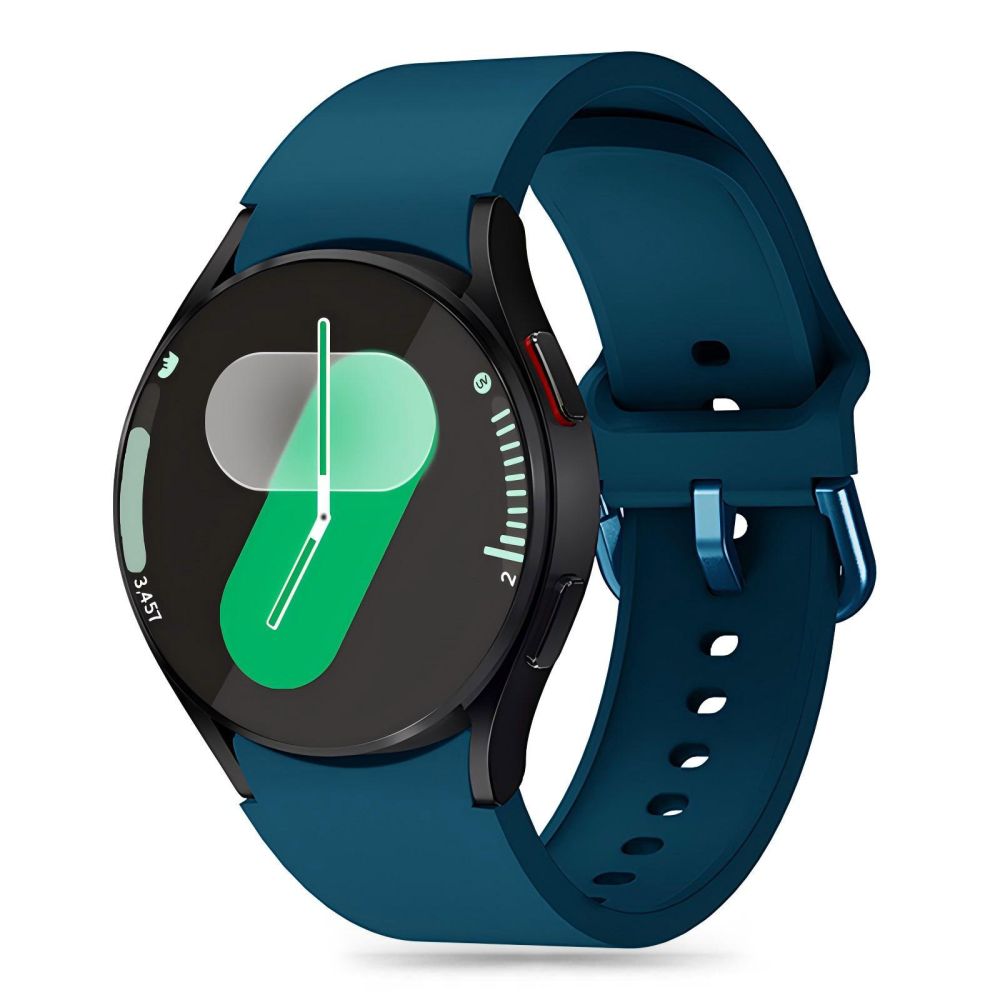 TechProtection Siliconen Slim Galaxy Watch 7 / 6 / 5 Pro / 5 / 4 / FE bandje montego blauw