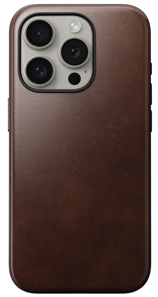 Nomad Modern Horween MagSafe iPhone 16 Pro hoesje dublin bruin