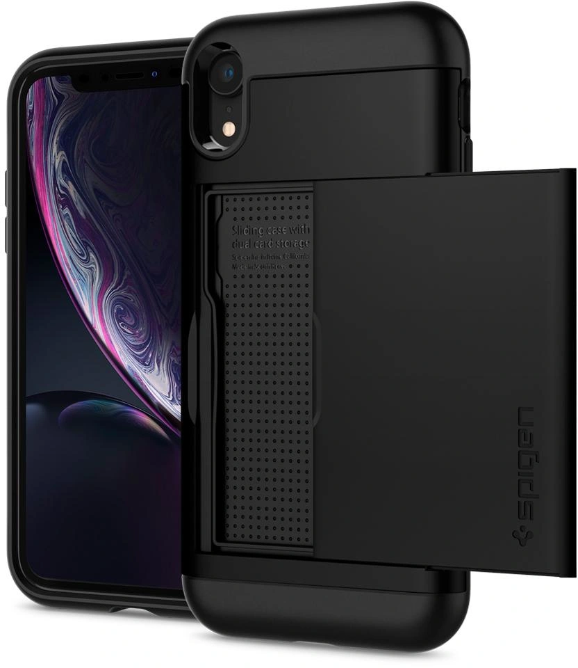 Spigen Slim Armor CS iPhone XR hoesje Zwart