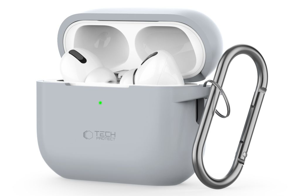 TechProtection siliconen AirPods Pro 2 hoesje grijs