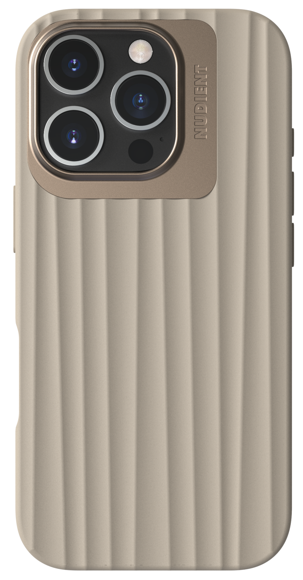 Nudient Bold Case iPhone 16 Pro hoesje beige