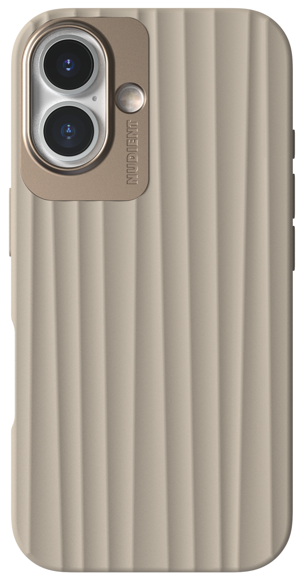 Nudient Bold Case iPhone 16 hoesje beige