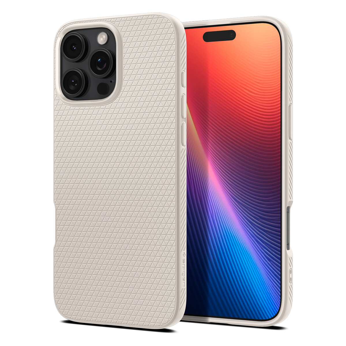 Spigen Liquid Air iPhone 16 Pro hoesje titanium  