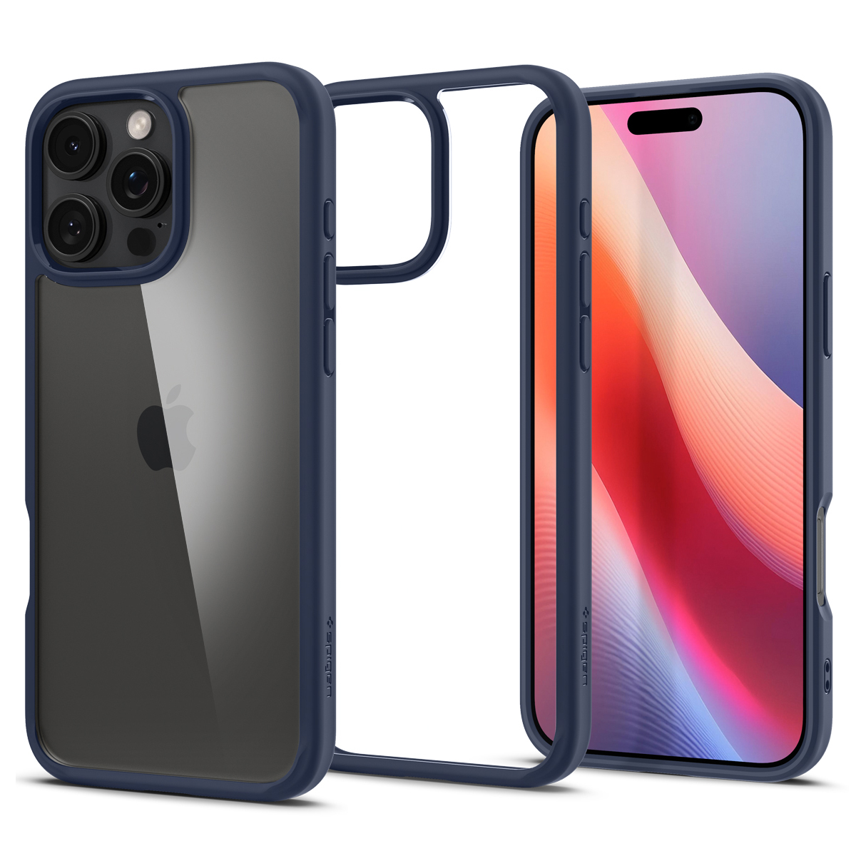 Spigen Ultra Hybrid iPhone 16 Pro Max hoesje navy 