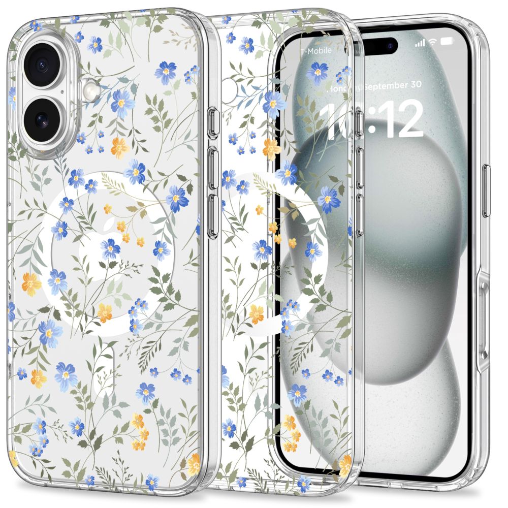 TechProtection MagSafe iPhone 16 hoesje spring flowers