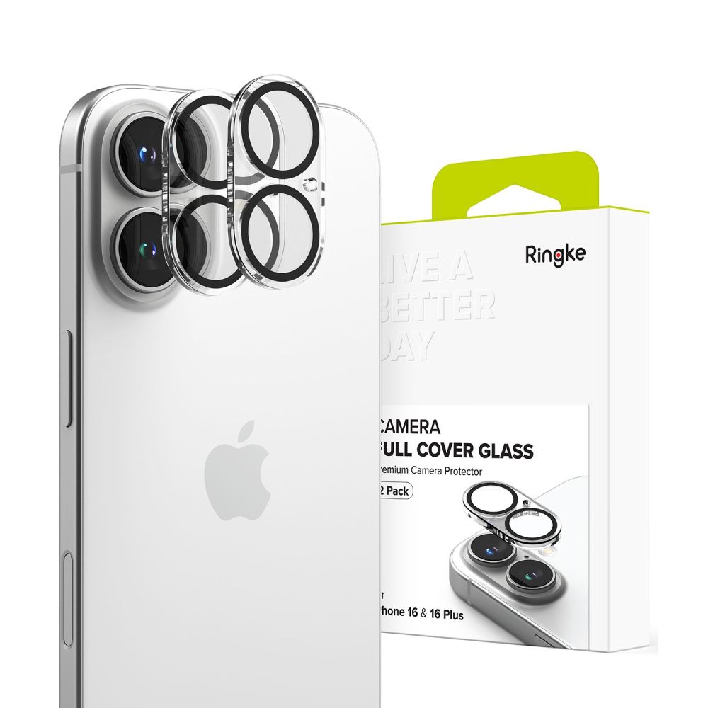 Ringke glazen Camera iPhone 16 beschermer 2 pack