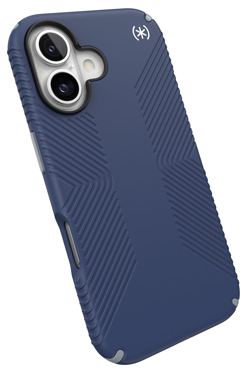 Speck Presidio 2 Grip iPhone 16 hoesje blauw