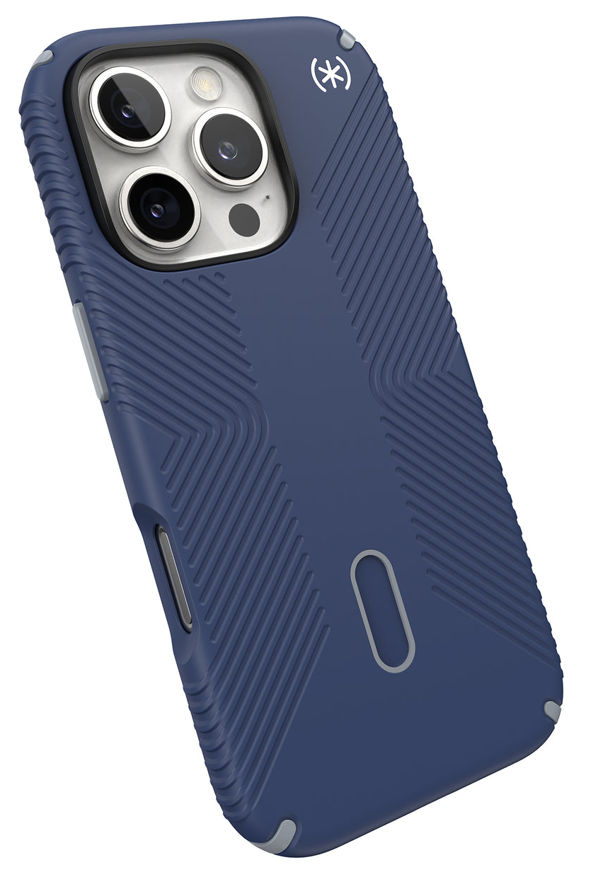 Speck Presidio 2 Grip Clicklock iPhone 16 Pro Max hoesje blauw