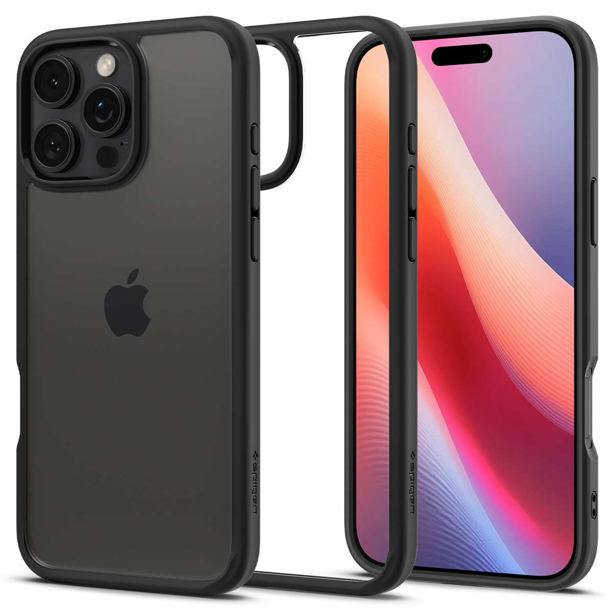 Spigen Ultra Hybrid iPhone 16 Pro hoesje zwart