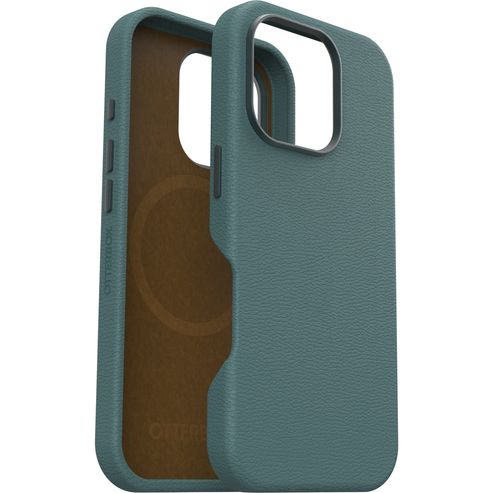 Otterbox Symmetry Cactus leren iPhone 16 Pro hoesje groen