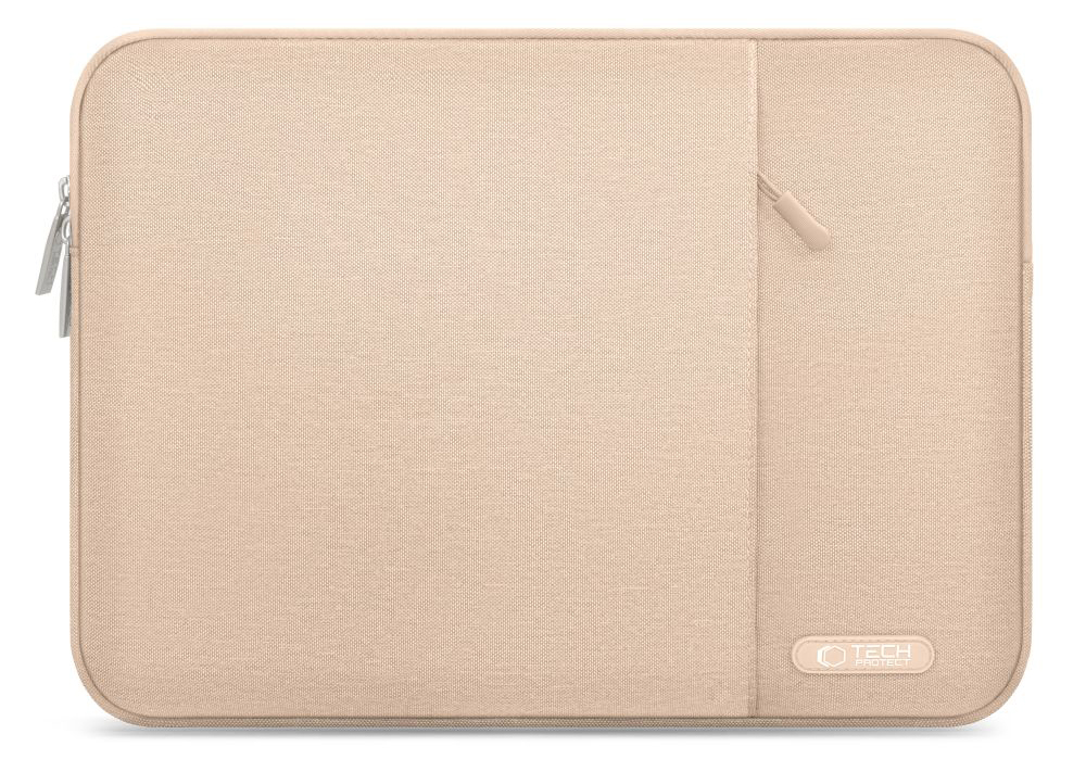 TechProtection Nylon MacBook 13 / 14 inch sleeve beige