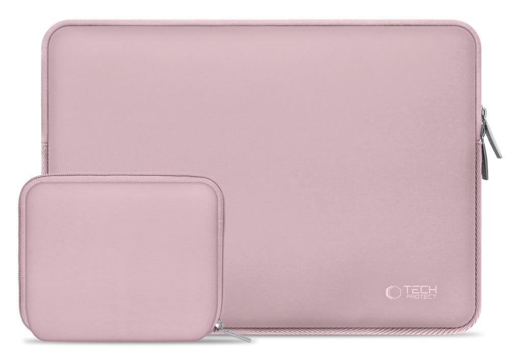 TechProtection Nylon Plus MacBook 13 / 14 inch sleeve roze