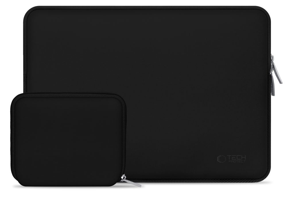 TechProtection Nylon Plus MacBook 15 / 16 inch sleeve zwart