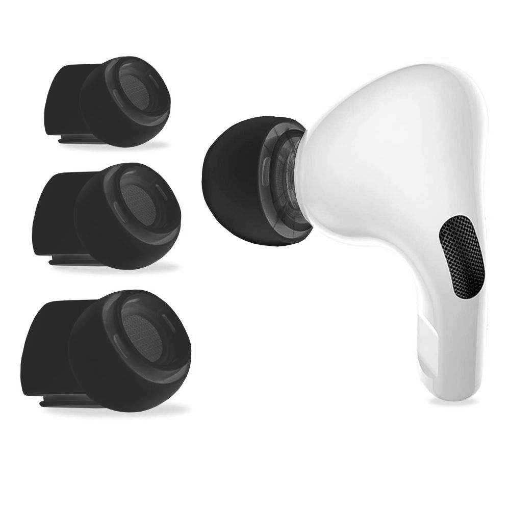 TechProtection AirPods Pro 1 / 2 ear tips 3-pack zwart