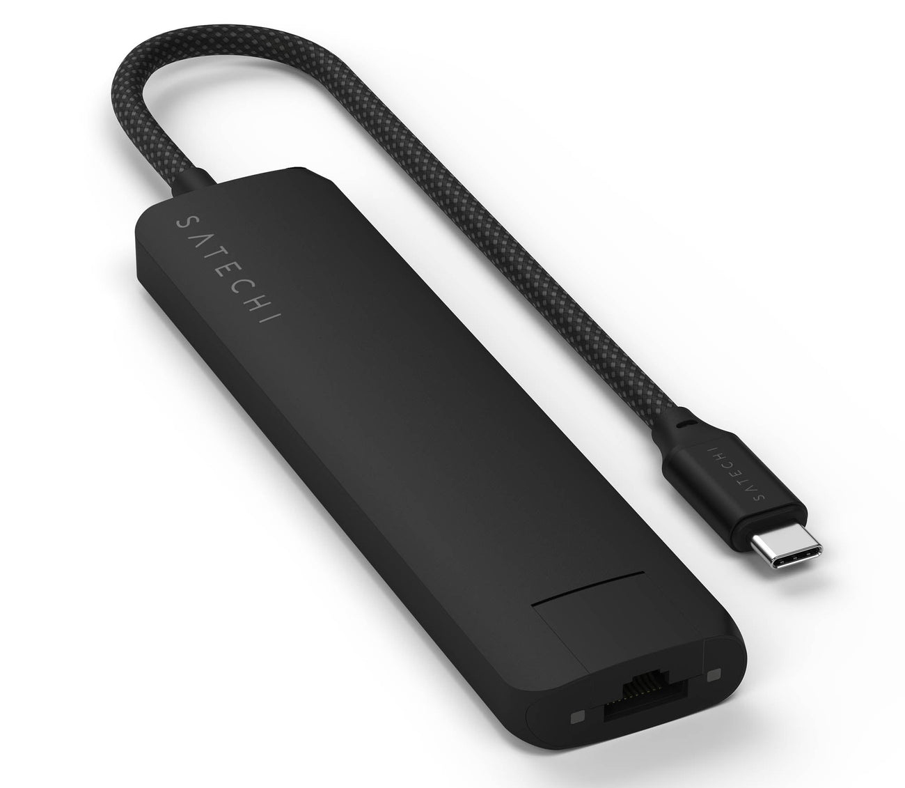 Satechi 7-in-1 USB-C Slim Multiport Adapter met Ethernet zwart