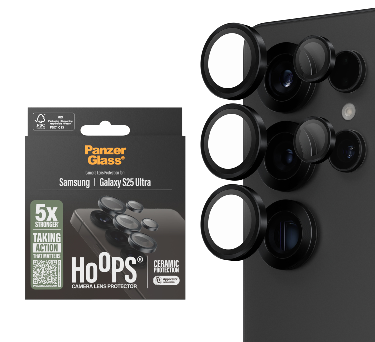 PanzerGlass Hoops Ceramic Galaxy S25 Ultra Lens screenprotector