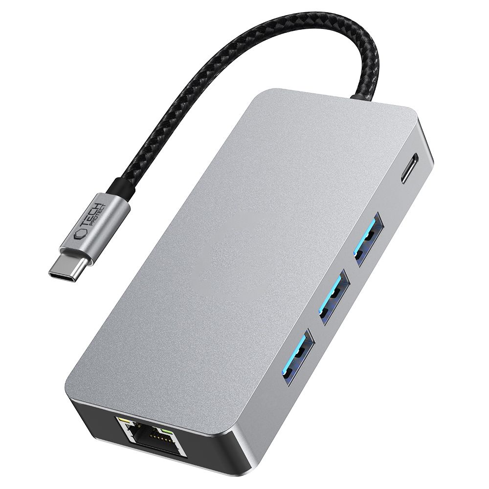 TechProtection 9-in-1 USB-C hub - USB 3.0 - HDMI - SD kaart - 100 watt