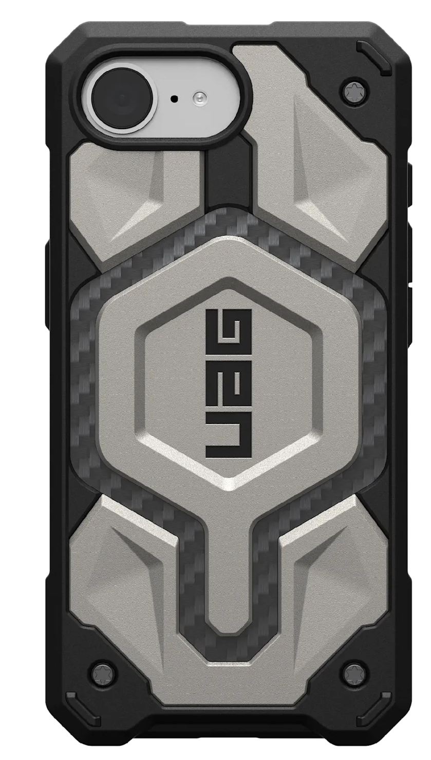 UAG Monarch Pro iPhone SE 4 2025 hoesje titanium 