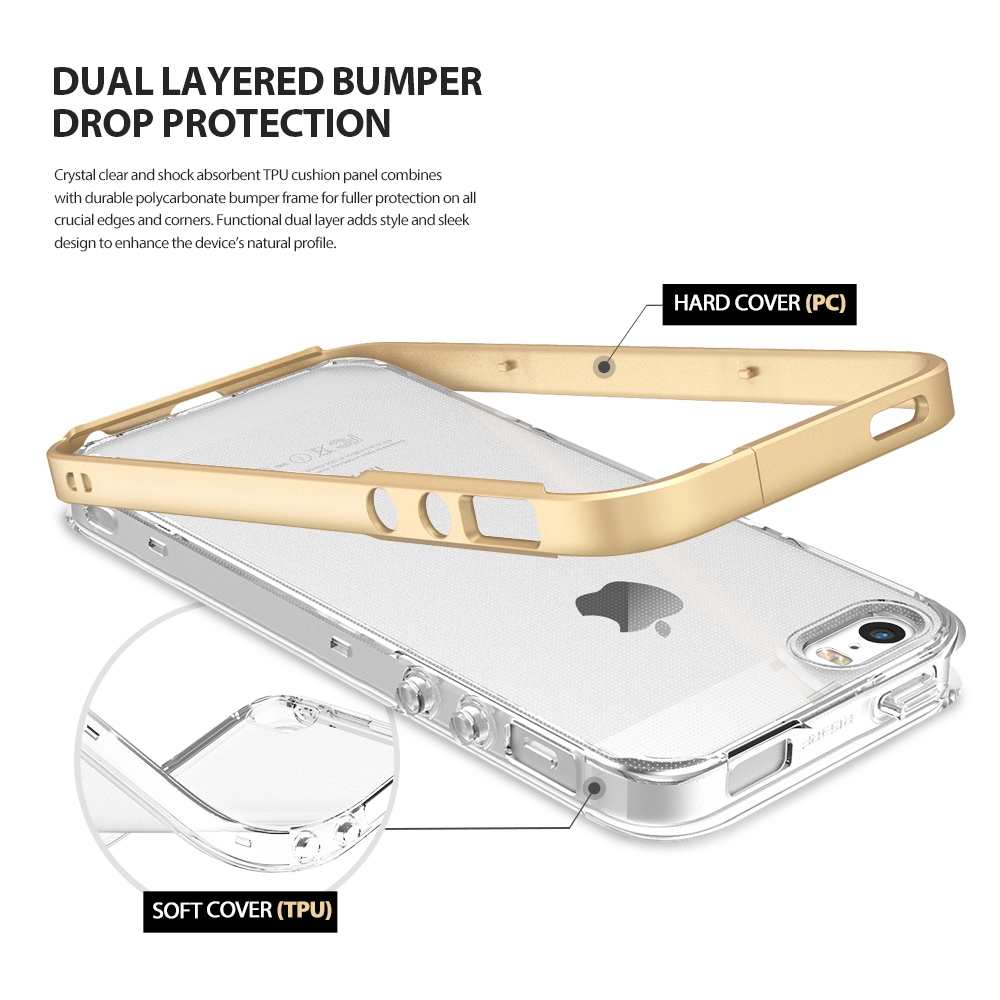 Ringke iPhone SE/5S bumper hoesje - Appelhoes