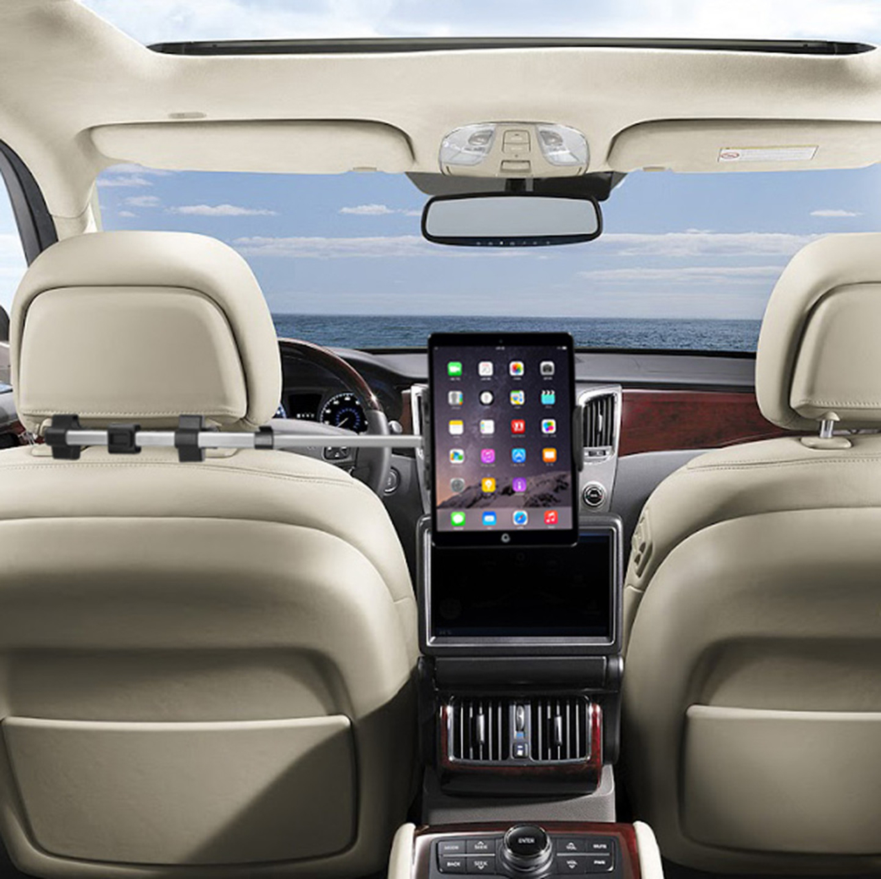 MacAlly HRMOUNT iPad autohouder van aluminium -