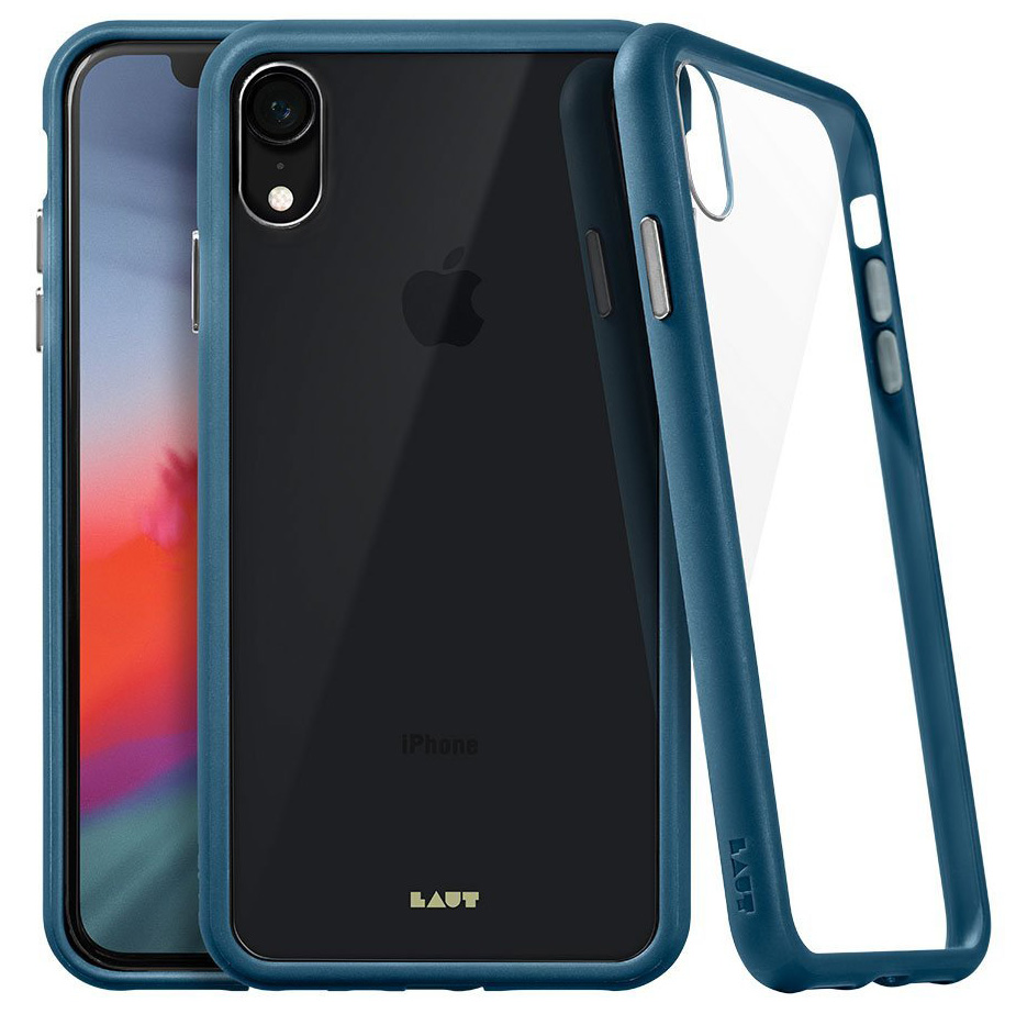 LAUT Accents Glass iPhone XR hoesje Blauw