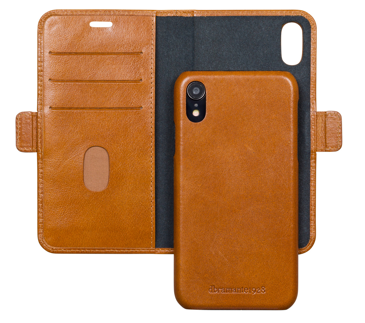 dbramante1928 Lynge 2 in 1 iPhone XR Wallet hoesje Tan