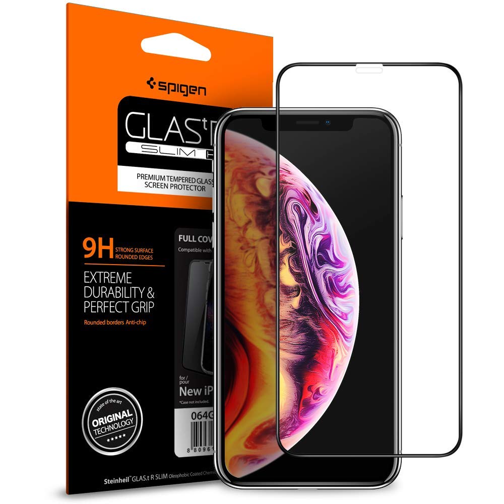 Spigen Full Cover iPhone XR Glass screenprotector