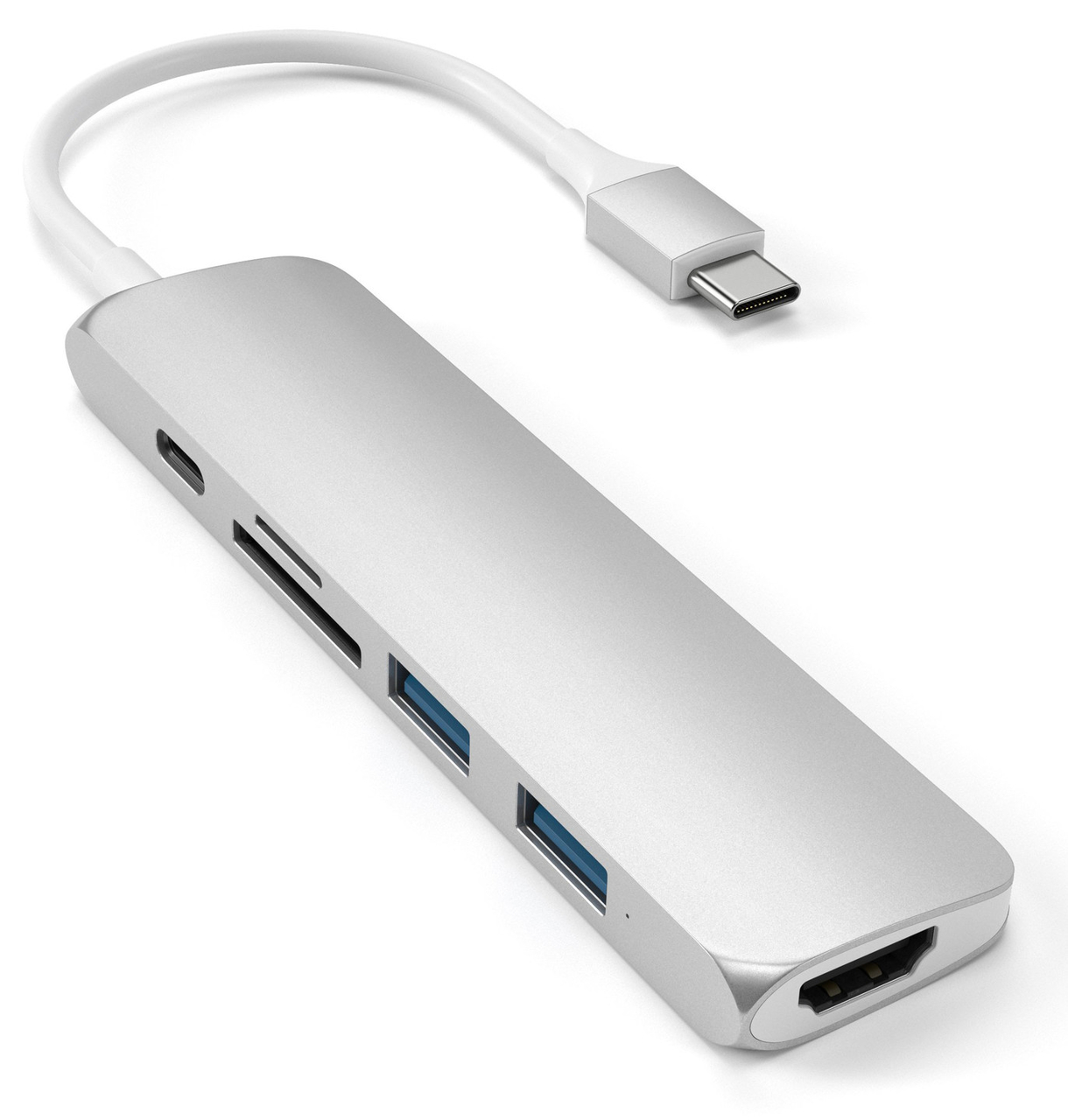 Satechi Multi Port USB-C V2 HDMI hub Zilver