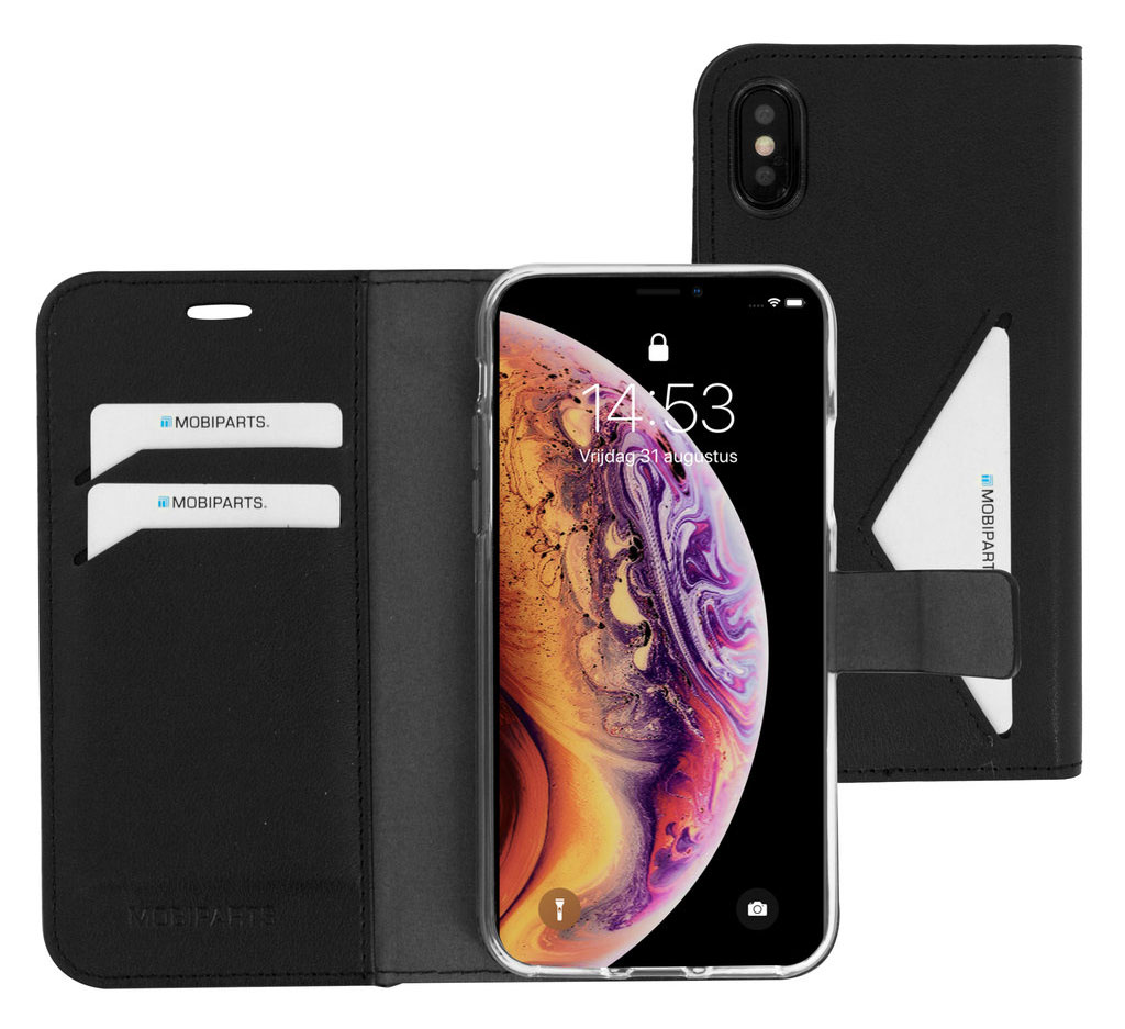 Mobiparts Classic Wallet iPhone XS / X hoesje Zwart