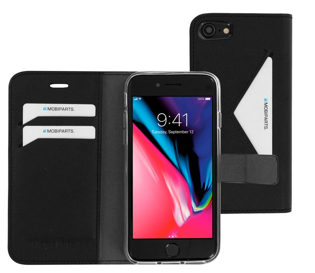 Mobiparts Classic Wallet iPhone 8 / 7 hoesje Zwart