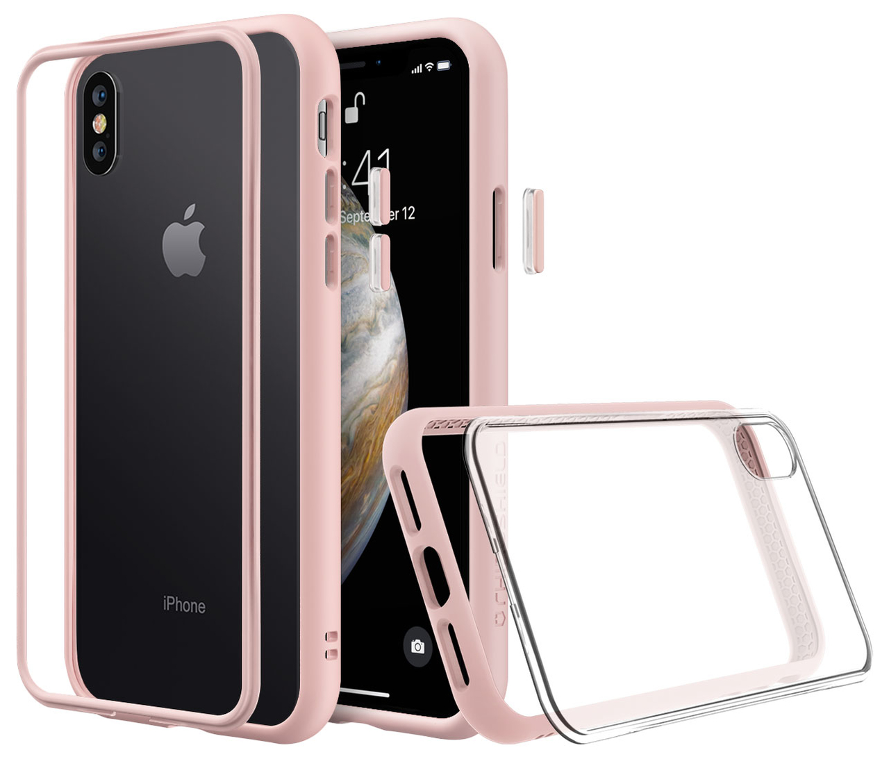 RhinoShield Mod NX iPhone XS hoesje Roze