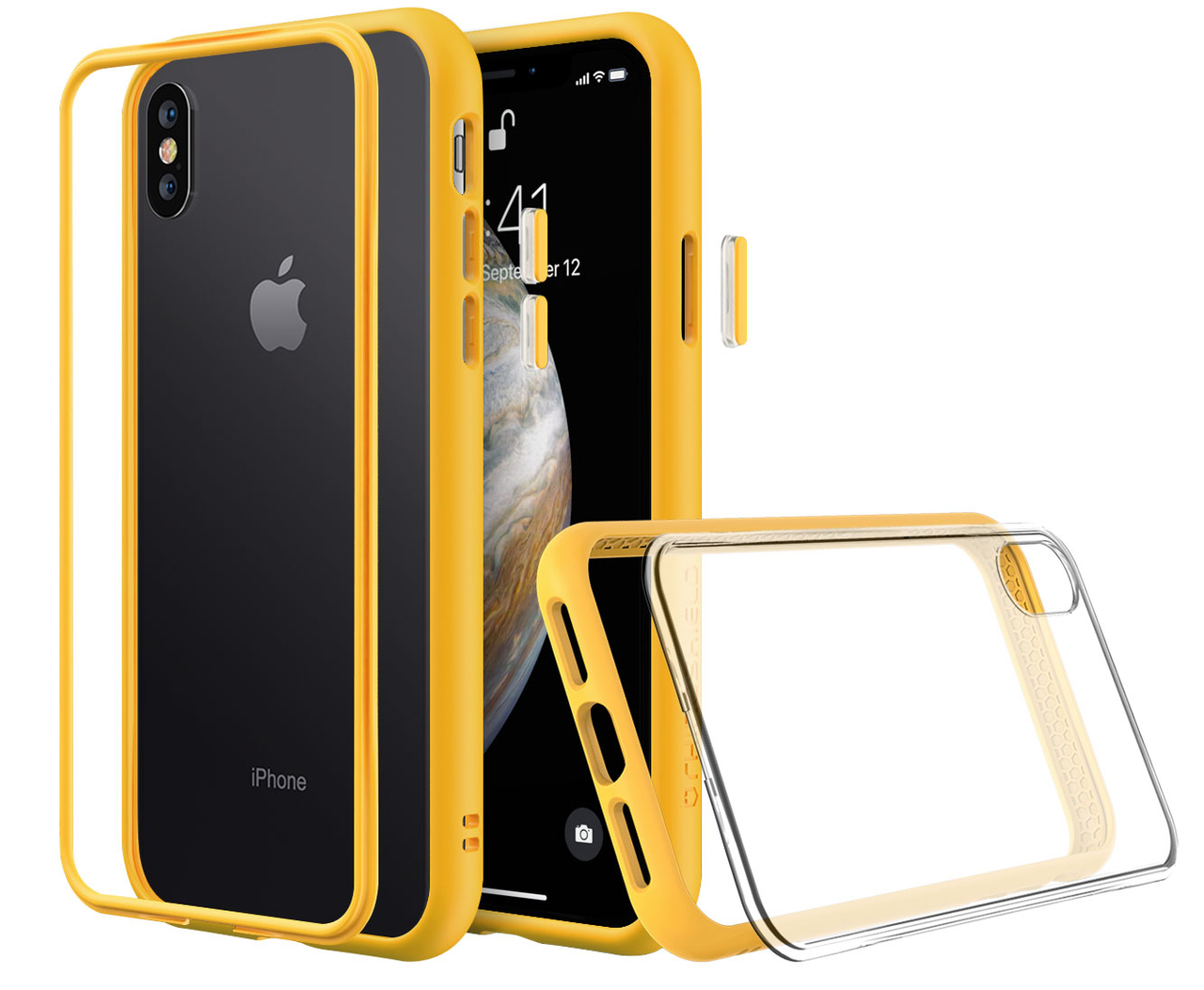 RhinoShield Mod NX iPhone XS hoesje Geel