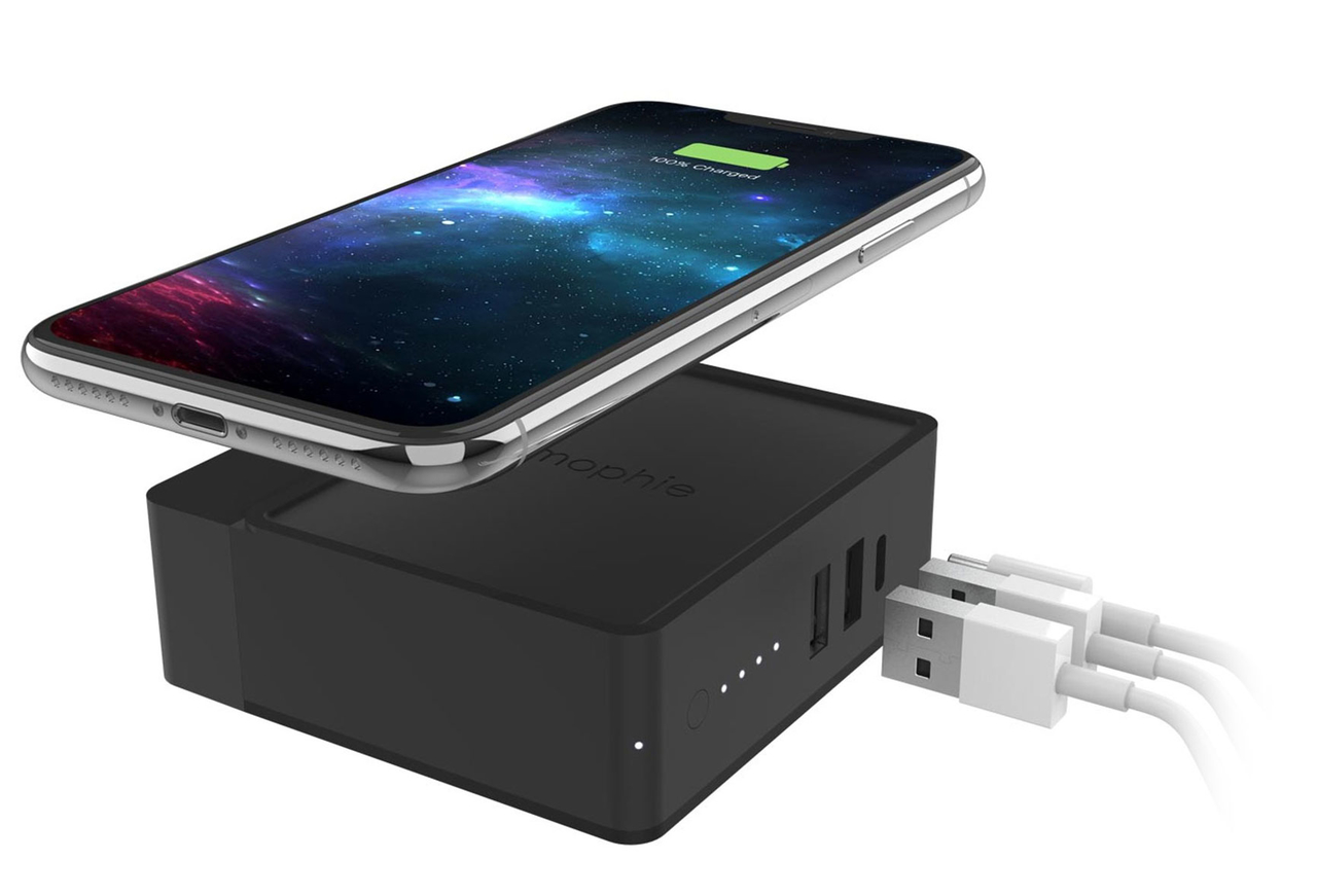 mophie Powerstation hub powerbank en draadloze oplader Zwart