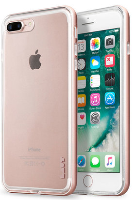 Vlot Cordelia wenselijk LAUT Exo Frame iPhone 7 Plus bumper hoes Rose Goud - Appelhoes