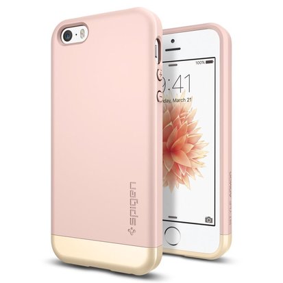 media Continentaal Samenhangend Spigen Style Armor iPhone SE/5S hoes Rose - Appelhoes